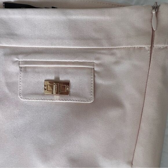 ELISABETTA FRANCHI for CELYN b. Mini Skirt Pink Beige Size L USA. 44 IT. - Picture 5 of 7